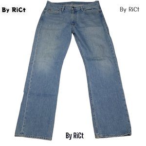 Polo Ralph Lauren Classic 867 Straight Leg Men's Jeans Size 35x32 Blue Denim Zip